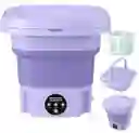 Mini Lavadora Portátil De Ropa Plegable Morado