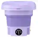 Mini Lavadora Portátil De Ropa Plegable Morado