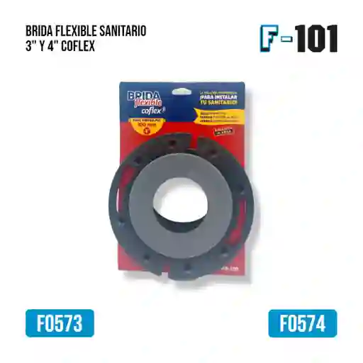 Brida Flexible Sanitario 3" Coflex