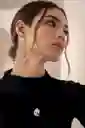 Ave María Cuerito + Aretes Gota Plateados