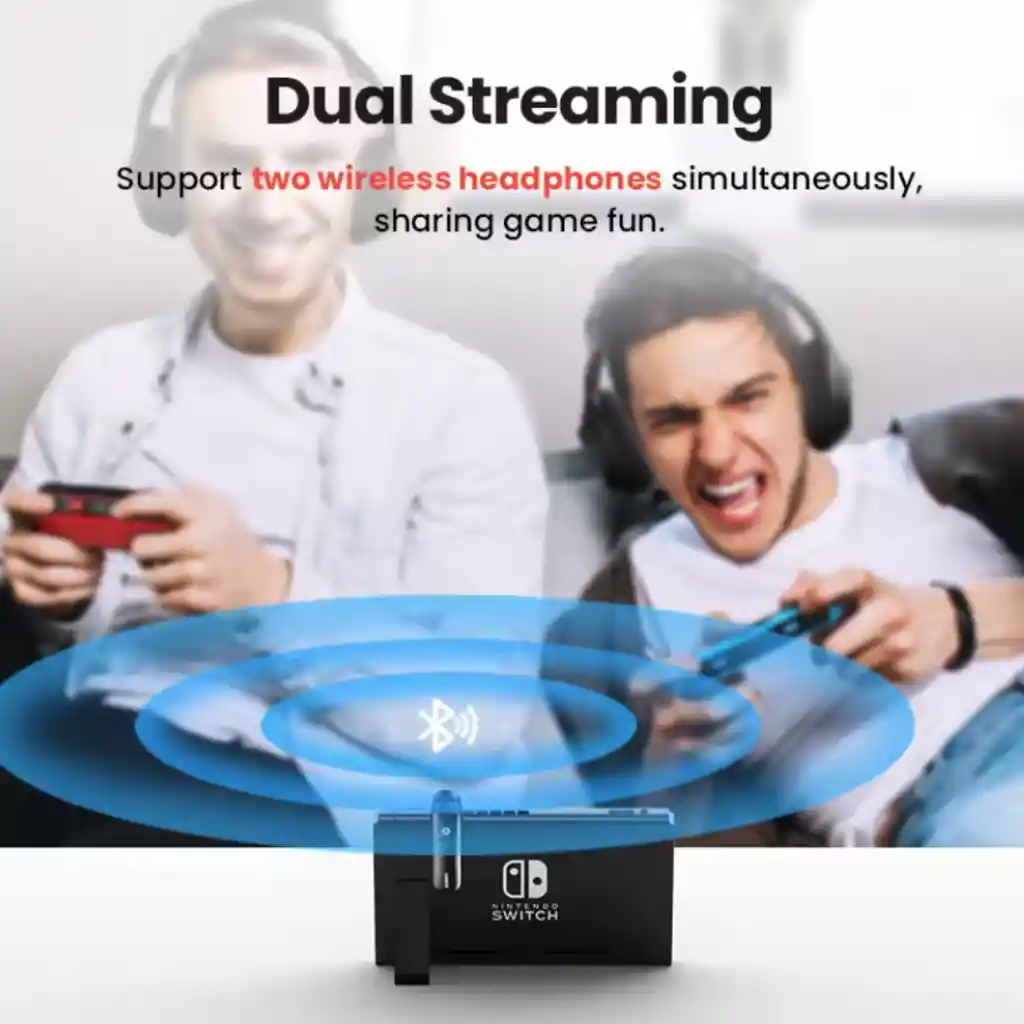 Adaptador Transmisor Audio Bluetooth 5.0 Nintendo Switch