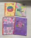 Cuaderno Cocido 50h Cuadros Niña Torreon Con Stickers