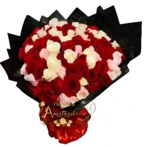 Buquet De 100 Rosas