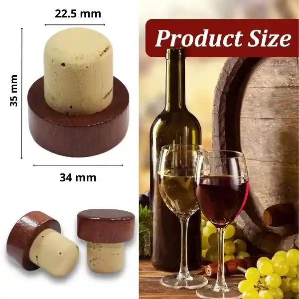 Tapones De Corcho Savabrown En Forma De T Para Botellas De Licor (set X 500 Unidad)