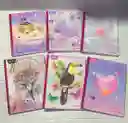 Cuaderno Cocido 100h Cuadros Niña Con Stickers Summer Norma