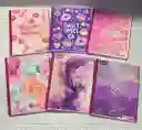 Cuaderno Cocido 100h Cuadros Niña Con Stickers Summer Norma