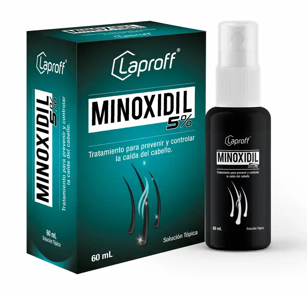 Minoxidil 5% Solución Laproff 60 Ml