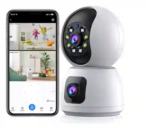 Camara Ip Doble Lente Interior App Icsee