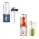 Licuadora Azul Doble Vaso Small Con Cuchillas De Acero Inoxidable