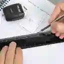 Regla Negra 30cm Milan