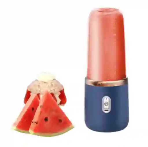 Licuadora Azul Doble Vaso Small Potente Y Compacta
