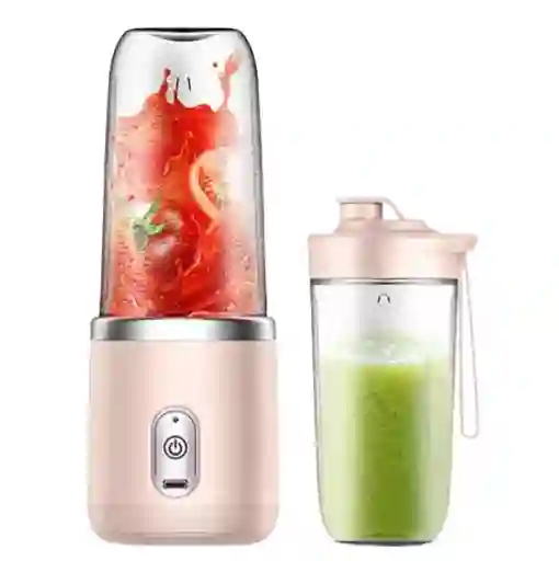 Licuadora Doble Rosado Vaso Small Potente Y Compacta