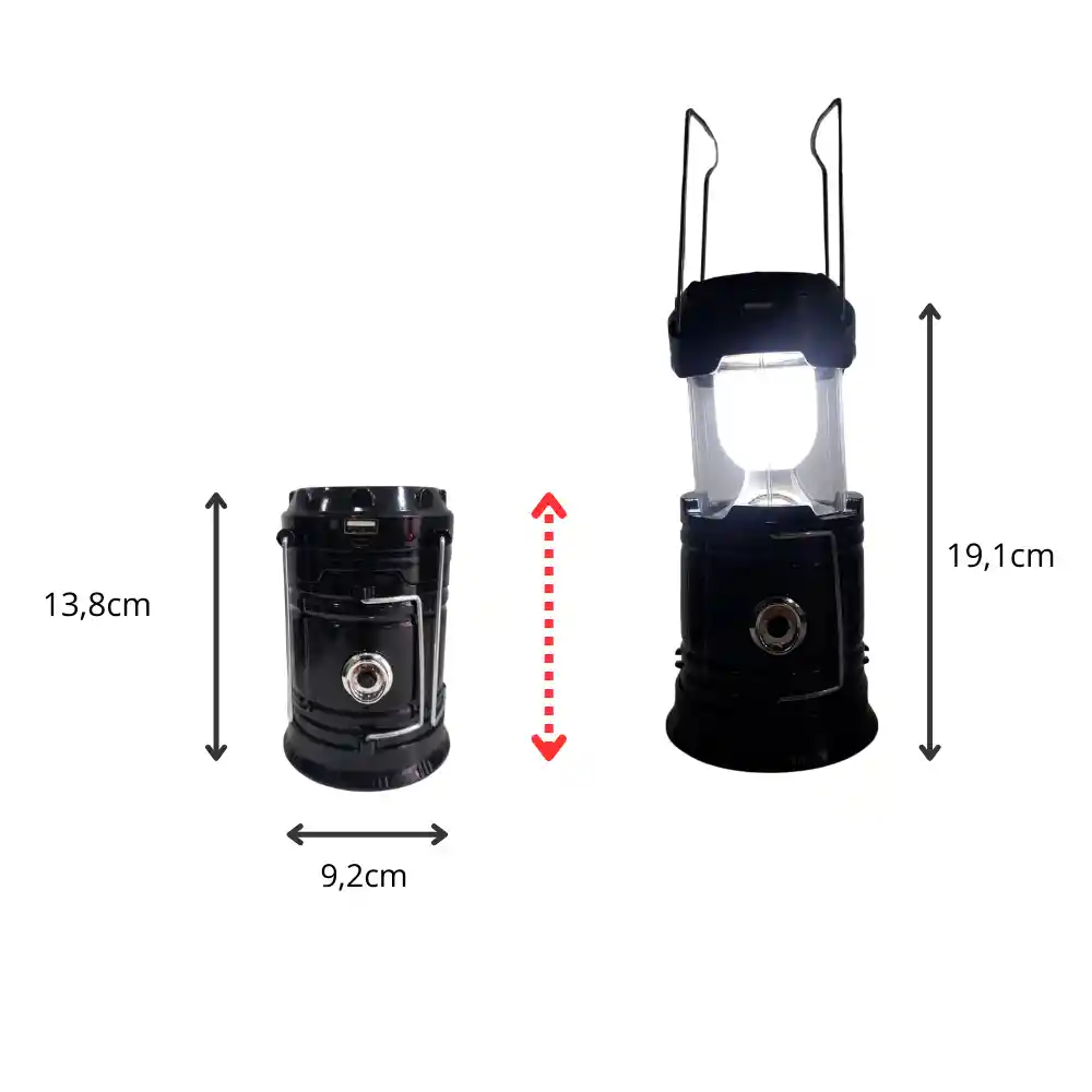 Linterna Luz Farol Camping Portatil