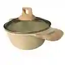 Olla Pequeña Antiadherente Revestimiento De Granito Aluminio 20cm