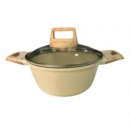 Olla Pequeña Antiadherente Revestimiento De Granito Aluminio 20cm