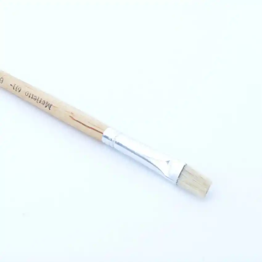 Pincel Plano #6 Madera