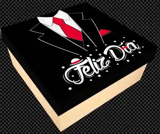Caja 30 X 30 Feliz Dia Corbata X 1 Unidad