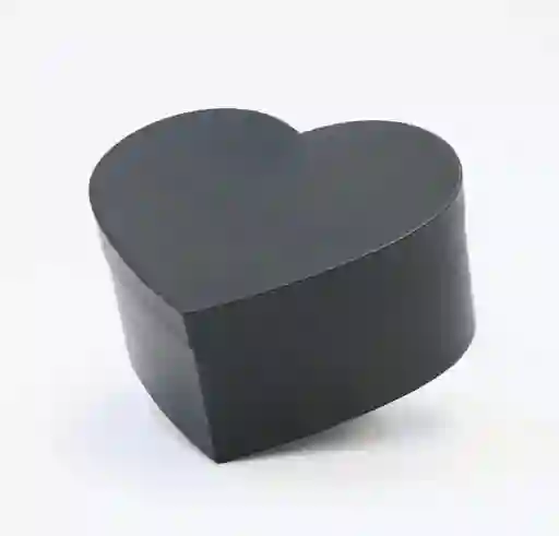 Caja Corazon Grande Negra X 1 Unidad