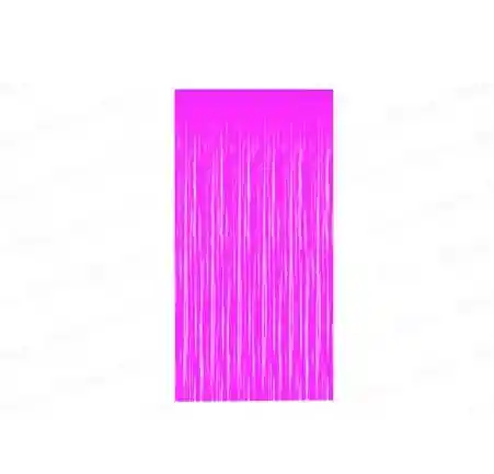 Cortina De Fiesta Lisa Neon Lila 2m X 1m