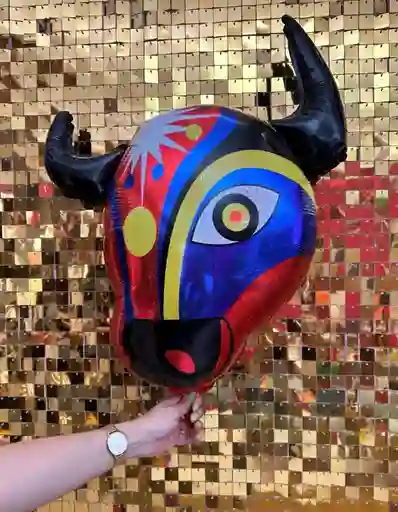Globo Metalizado Carnaval De Barranquilla Torito 18"