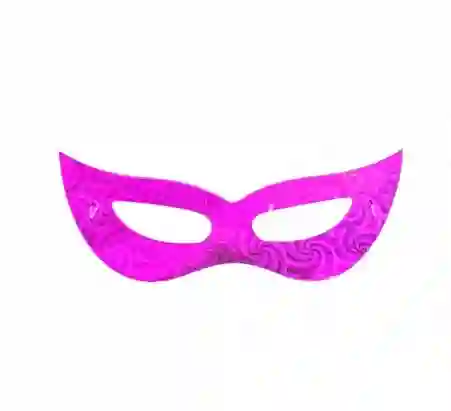 Antifaz De Carton Fucsia Brillante X 12 Unidades