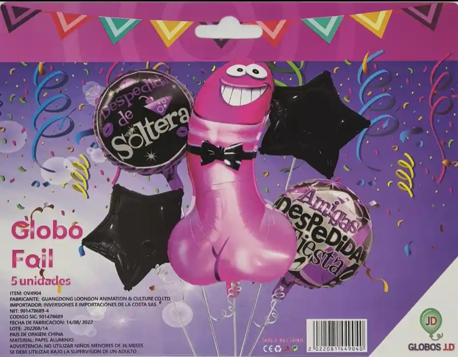 Bouquet De Globos Despedida De Soltera X 5 Piezas Ref 5