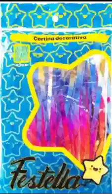 Cortina De Fiesta Lisa 2m X1m Degrade Festella