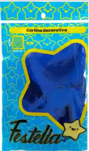 Cortina De Fiesta Corazon 2 X1m Festella Azul