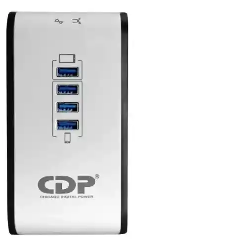 Regulador De Voltaje Cdp R2cu-avr 1008, 1000va/8 Tomas/4 Usb