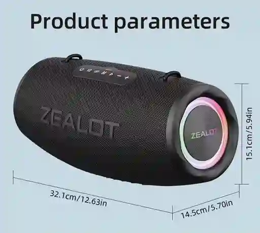 Parlante Zealot S87 Bluetooth