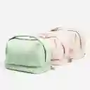 Bolso Organizador Cosmetiquera Impermeable De Piel Sintética, Portátil Para Maquillaje, Viaje, Camping, Baño