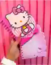 Libreta Hello Kitty Corazon De Rayas