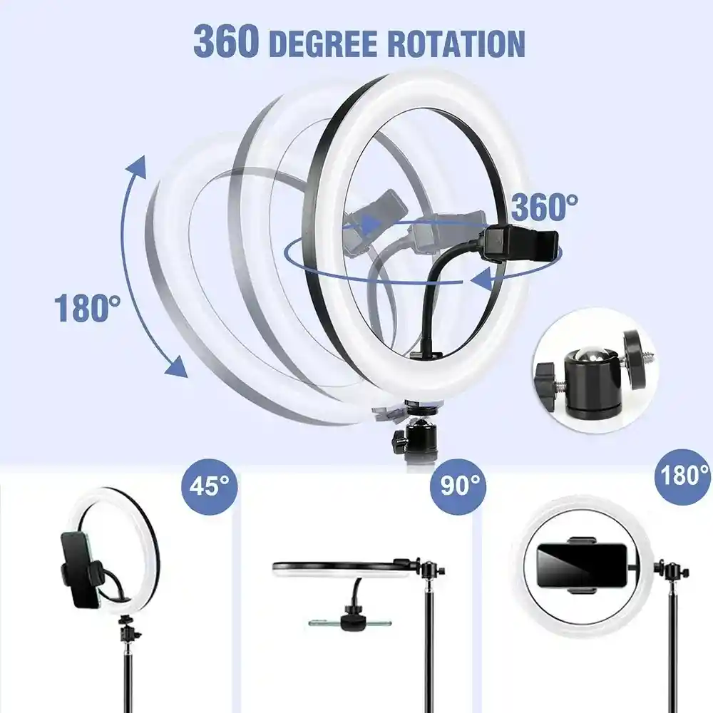 Aro De Luz Rgb De 36cm + Tripode