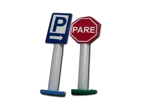 Señal De Transito Para Maqueta Pequeño