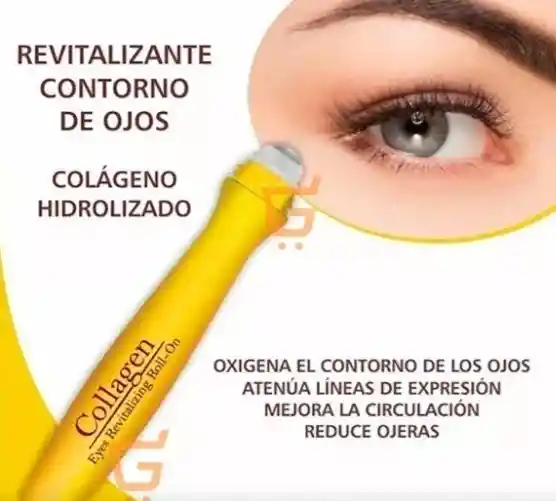 Revitalizante De Colágeno Para Los Ojos Roll-on Anti-ojeras Y Líneas De Expresión 15 Ml