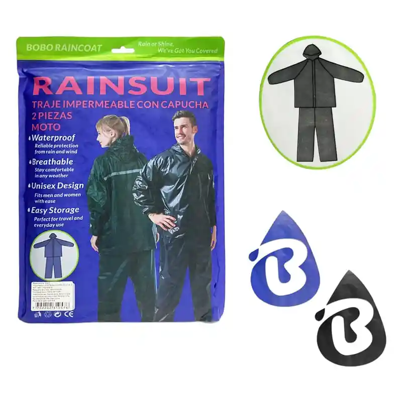 Traje De Lluvia Adulto, 2 Piezas - Xl
