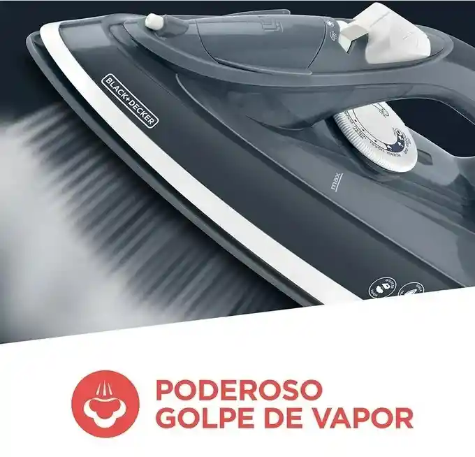Plancha De Ropa Vapor Black Decker Antiadherente Trueglide