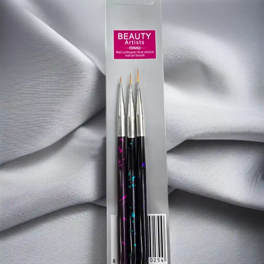 Set X3 Pinceles Liner Decoración