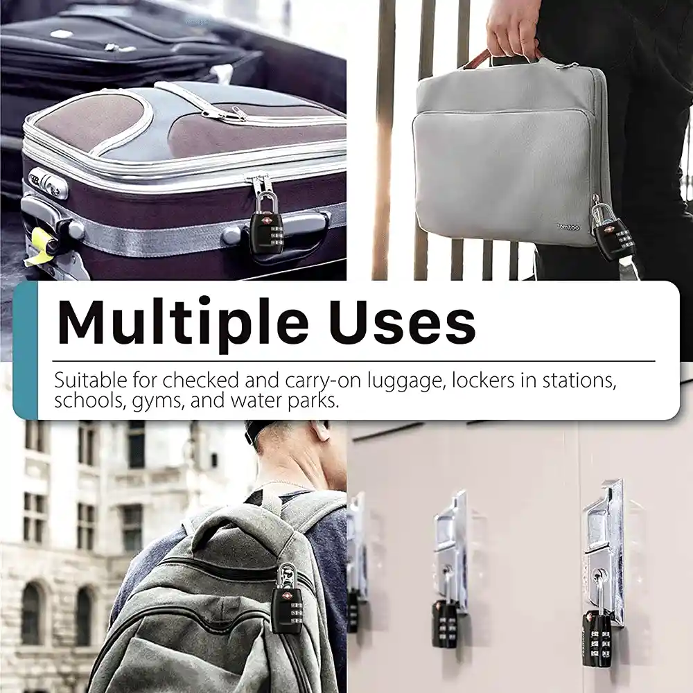 Candado Combinación Para Maletas Lockers Tsa De Seguridad 3 Dígitos