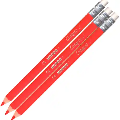 Lapiz Jumbo Rojo Oe-161 Triangular Und