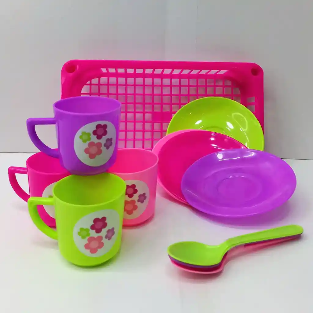 Set Vajilla Con Platero