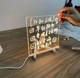 Tablero Mágico Para Notas Luz Led 20cm* 30cm
