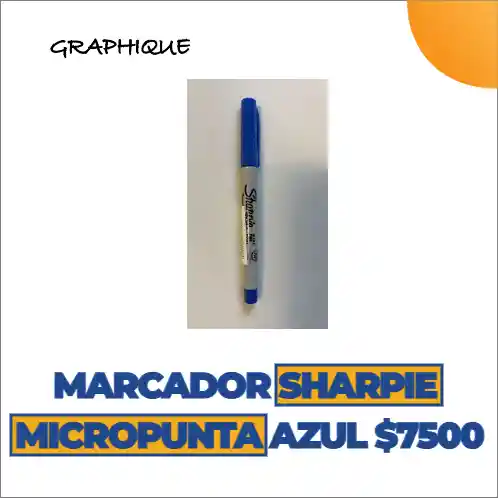 Marcador Sharpie Micropunta Azul