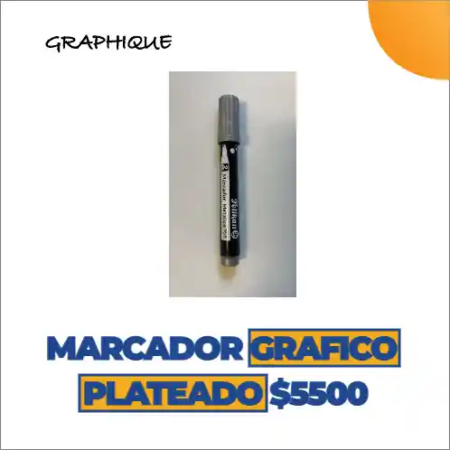 Marcador Gráfico Plateado