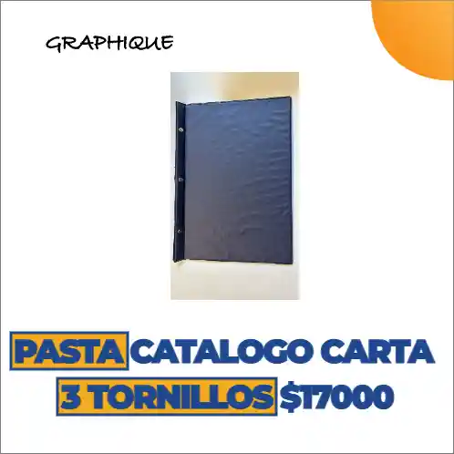 Pasta Catálogo 3 Tornillos Tamaño Carta