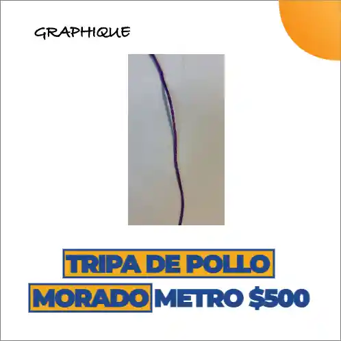Tripa De Pollo O Cola De Ratón Morado Metro