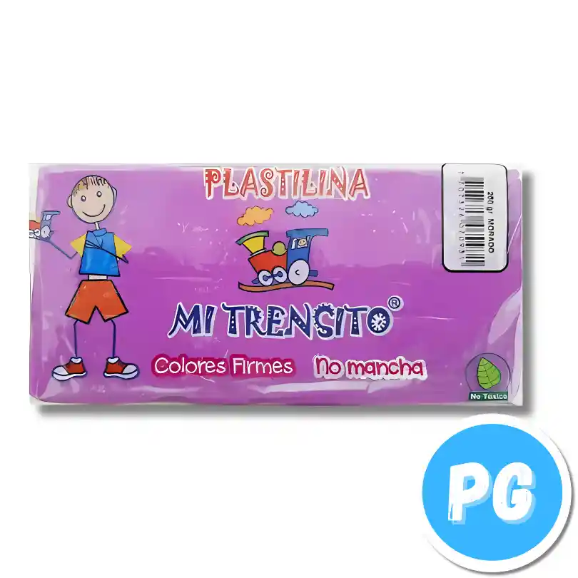 Paquete Plastilina Mi Trensito X250 Gramos Morado