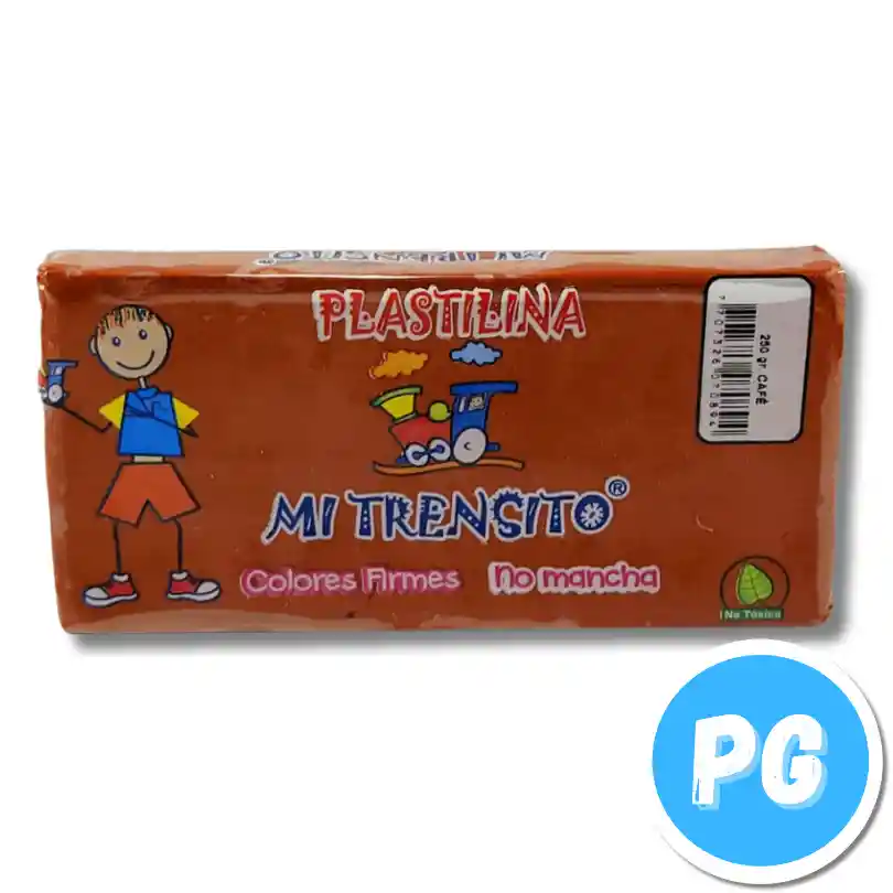 Paquete Plastilina Mi Trensito X250 Gramos Cafe