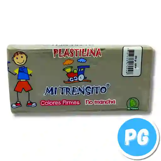 Paquete Plastilina Mi Trensito X250 Gramos Gris
