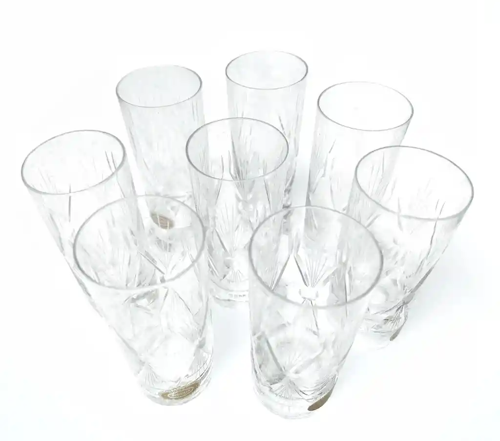 Vasos Para Shots X8 Cristal De Bohemia